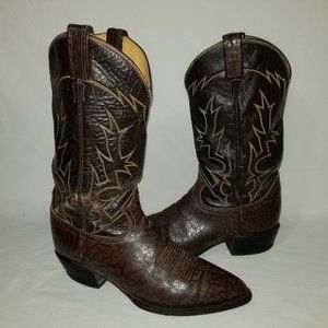 VTG Tony Lama Gold Label 6283 Cowboy Boots 9.5 D